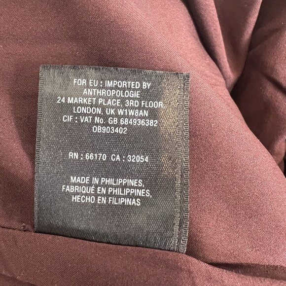 Anthropologie The Essential Slim Brocade 32x27 Ankle Brown Orange Blue Pants 8 - Picture 11 of 13